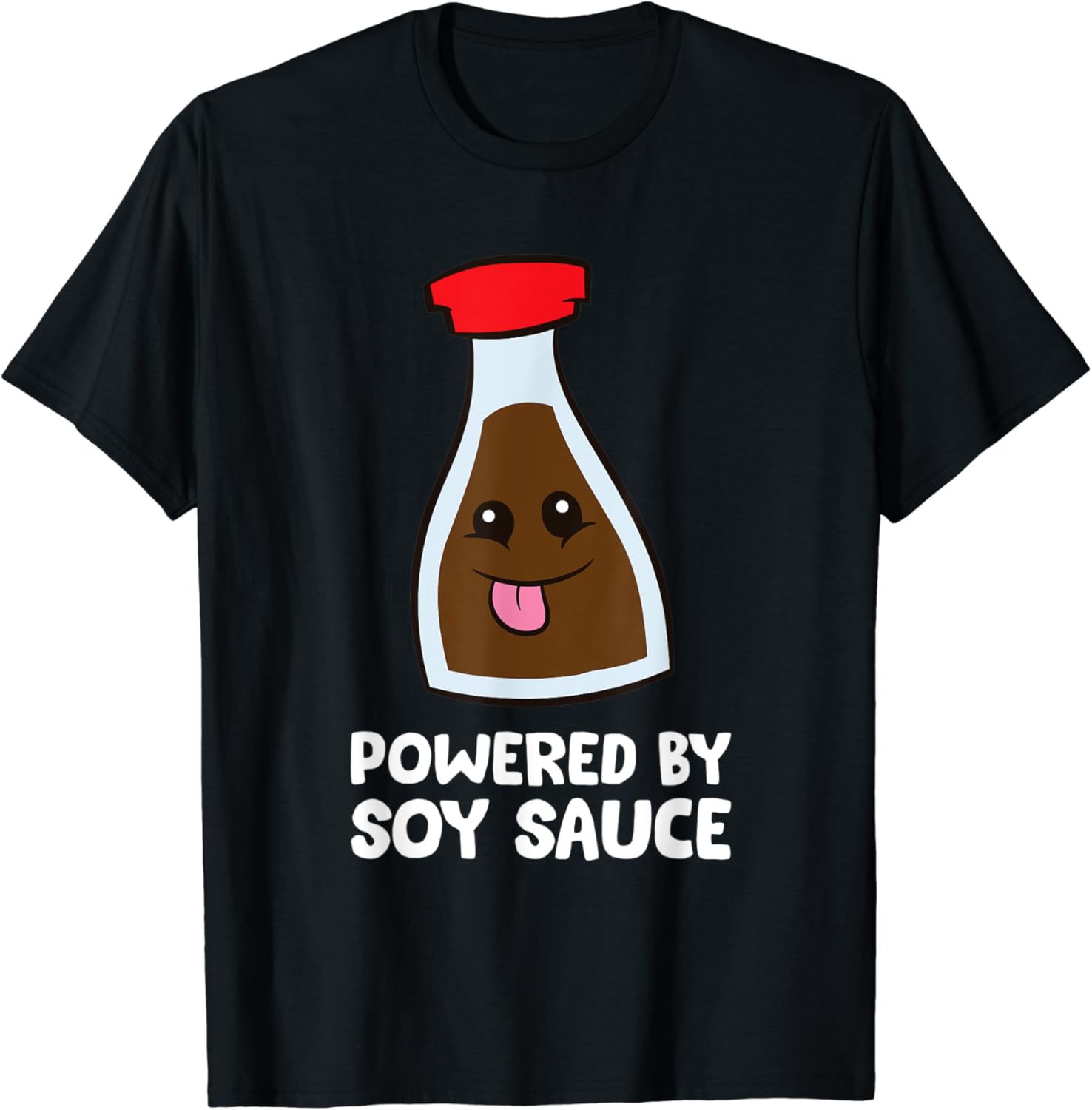 Powered By Soy Sauce TShirt Amazon.co.uk Fashion